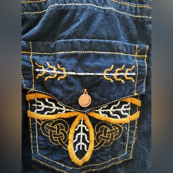 Navy Brushed Jean Boot Cut Sz 30 Division E Mens - Picture 4 of 10